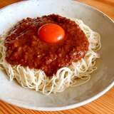 眠っている素麺で☆ドライカレー素麺